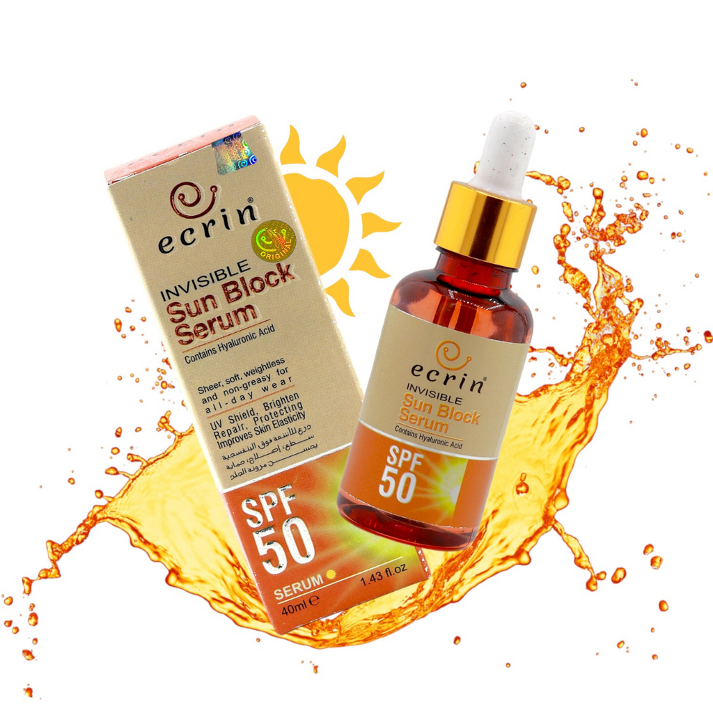Ecrin Sun Block Serum - No white cast - 40ml - Get Incredible Results