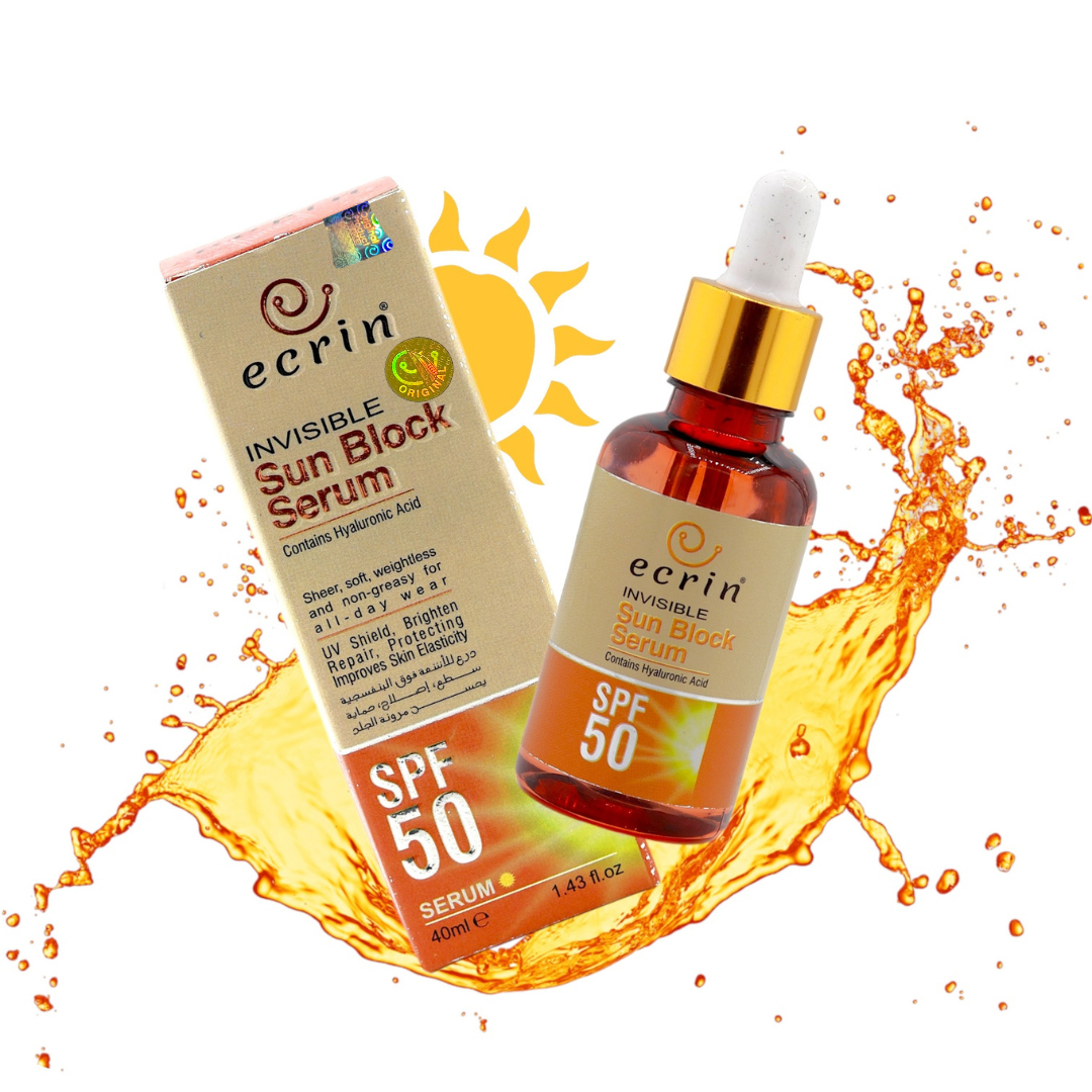 Ecrin Sun Block Serum - No white cast - 40ml - Get Incredible Results