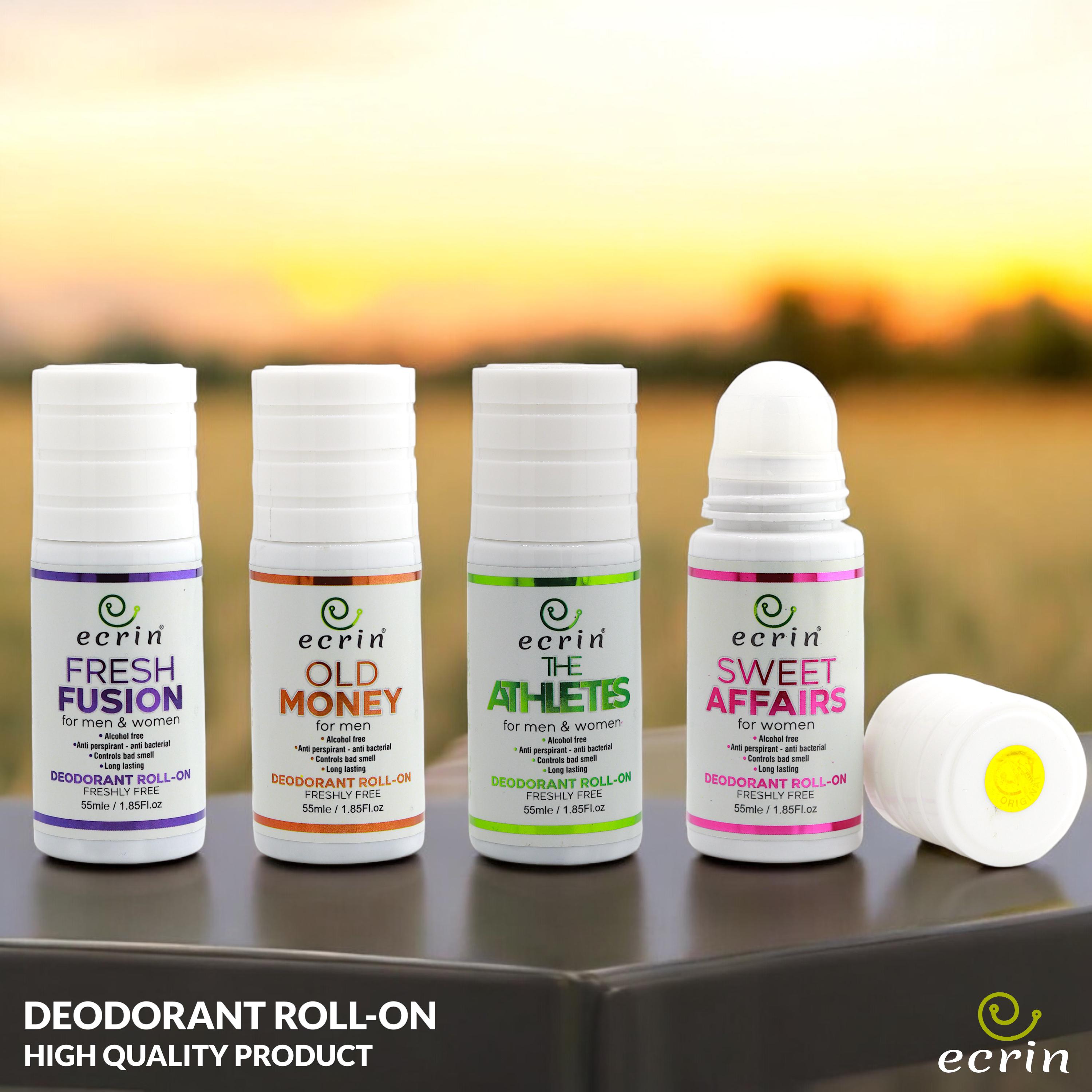 Ecrin Underarm Deodorant, 4 Fragrance Available - 55ml
