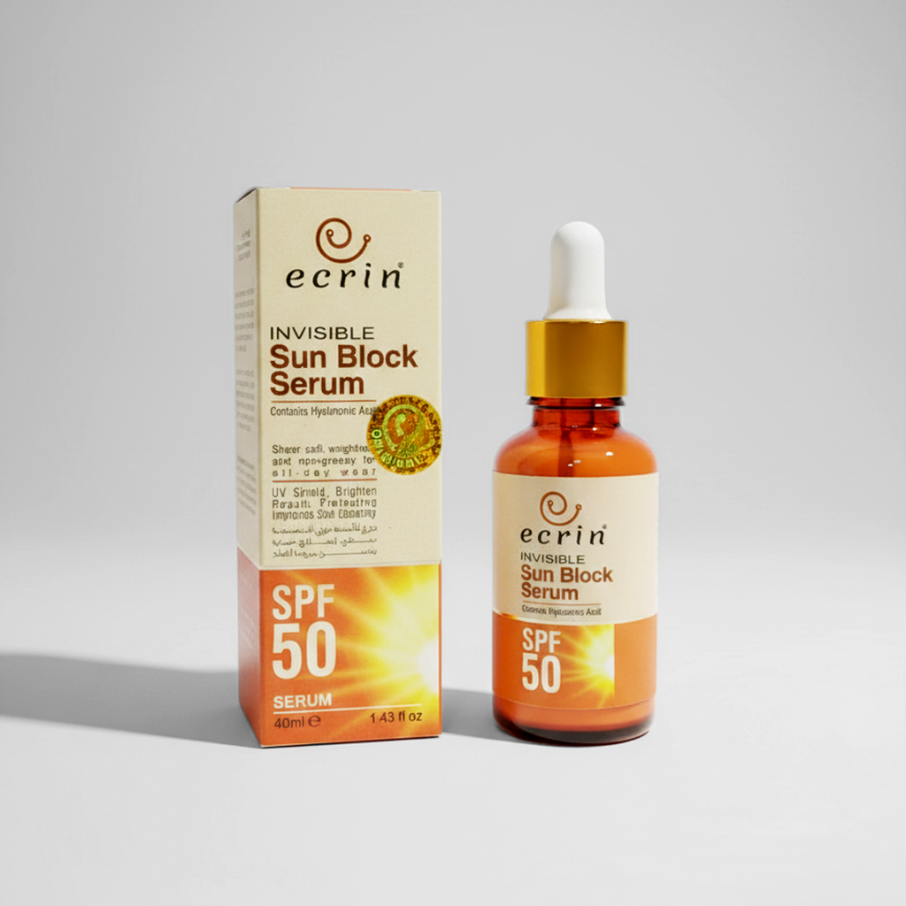 Ecrin Sun Block Serum - No white cast - 40ml - Get Incredible Results